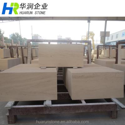 China Exterior Used Natural Stone Moca Limestone Beige Cream Marble Customized for sale