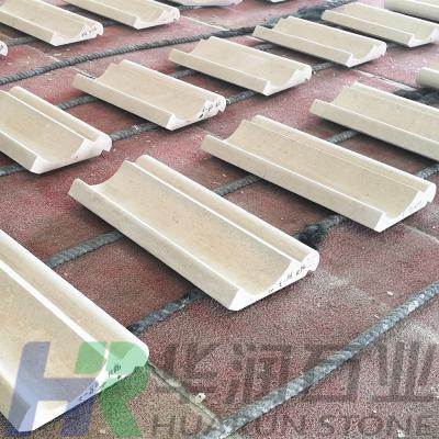 China Villa Exterior Wall Stone Cladding Stone Cornice Molding Customize for sale