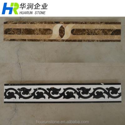 China Floor Italian Marble Flooring Border Design Border Design, Polished Marble Factory Direct Sale Flooring Marble Border Design for sale