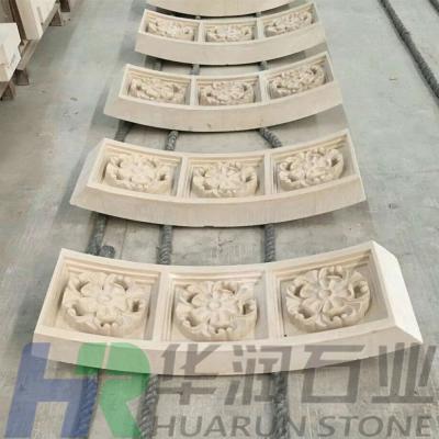 China Exterior Wall Stone Cladding Stone Cornice Molding Customize for sale