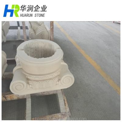 China Solid White Limestone Column Roman Pillars Column Molds For Sale for sale