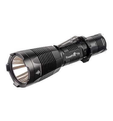 China Trustfire T4 Flashlight Tactical Solar Parts Flashlight Torch Torch Flashlight Tactical Conversion Design Rohs LED for sale