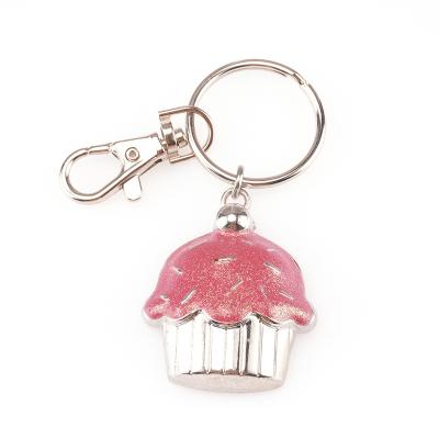 China Fashionable Custom Key Ring Wholesale 3d Glitter Key Chain Ice Cream Keychains For Women Girls Clip Purse Backpack Wallet Charm Accessories for sale