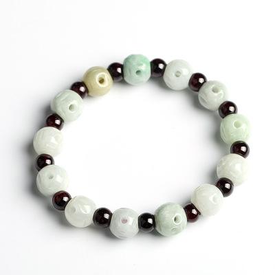 China Jade Bracelets Garnet Beads Bracelets High Quality Mens Nephrite Bangles Bracelet For Women for sale