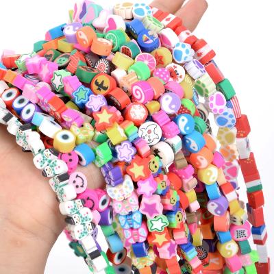 China Wholesale Polymer Clay Beads For Girls Jewelry Gift Mix Design Fruit Making Bracelet Spacer Beads Diy Accessories for sale