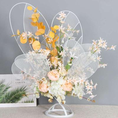 China Wholesale Wedding / Party Wedding Centerpieces and Table Decorations Butterfly Shapes Wrought Iron Flower Metal Flower Stand for sale