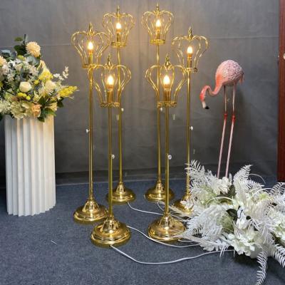 China Wedding / Party Wedding Decoration Metal Floor Lamp Home Wedding Stage Props Flower Stand for sale