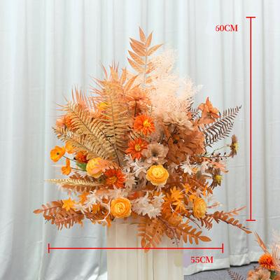 China Wedding Popular Silk Wedding Decor Large Bouquet Decoration Design Decorative Heads And Garlands For Home Decor Artificial Flowers Roses for sale