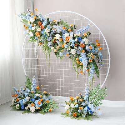 China Decorative silk row of artificial flower road guide flowers and wedding decoration new style garlands for events decoration for sale