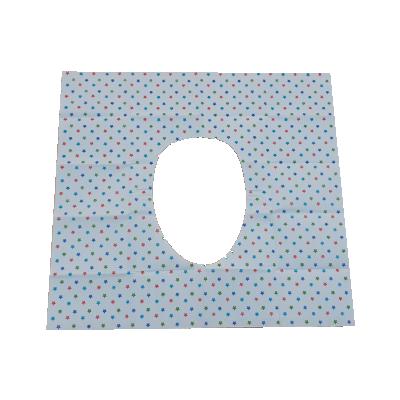 China Custom Hygienic Disposable PE Film Wrapping Home Toilet Seat Cover 460X500Mm for sale