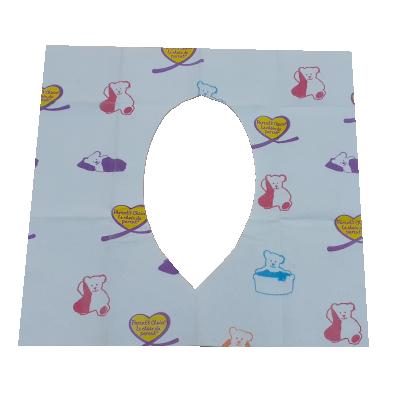 China Disposable 3Ply Disposable Custom Hygienic Logo No Woven Travel Toilet Seat Cover for sale