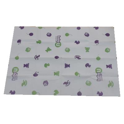 China Custom Print 3-5Pcs/Polybag Premium Nonwoven Fabric Quilted Comfort Pe Film Babies Changing Mat For Shopping for sale