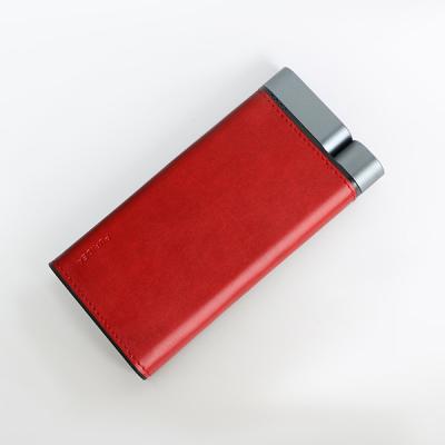 China 10000mAh Power Bank Metalen Shell Leer Afwerking 2pcs USB-A 1pc Type-C poorten Te koop