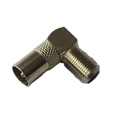 China PAL male to female type F angle connector SH1080 for sale