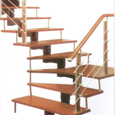 China Factory Supply Modern Wooden Straight Staircase, Wooden Staircase, Wooden Staircase for sale