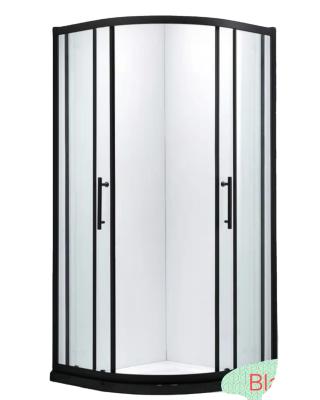 China Modern black narrow side shower partition for sale