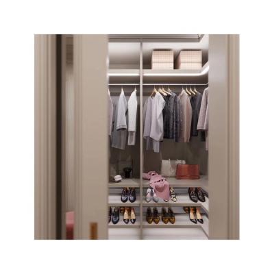 China Adjustable (Height) Furniture Manufacturers Wholesale Durable Modern U-Shaped Fitted Wardrobe Walk In Cabinet for sale