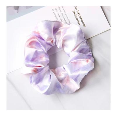 China Accept Customized Factory Wholesale Custom Designer Printed Butterfly Velvet Elastic Hair Ties Assorted Colors Kids Big Hair Scrunchies With Logo for sale