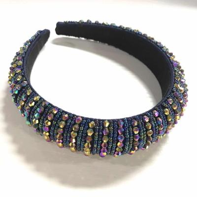 China Luxury Headband Bling Diamond Rhinestone Headband For Women Crystal Hair Accessories fashion sexy girls diamond for sale