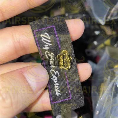 China Washable Wig Label Custom Logo Tag For Wig Hood And Wig Label Package Available Label for sale