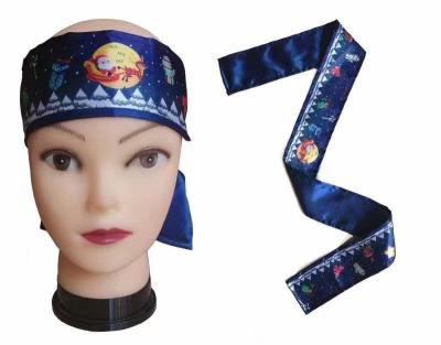 China Designer Sexy Headscarf for Women Hot Sale African Silk Satin Headwrap Girls Hair Band for sale