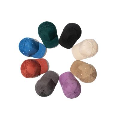 China Factory Wholesale COMMON Female Parmatch Curved Brim Sun Hat Solid Color Baseball Buckskin Velvet Cap For Men for sale