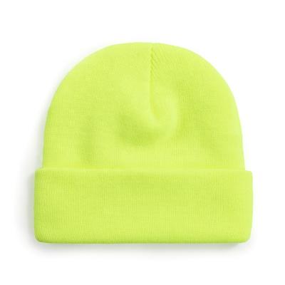 China Stock Custom Wholesale Custom Logo Knitted Beanie Hat Stock Beanie Football Designer Knitted Beanie Hat For Baby for sale