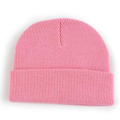 China JOINT Best Selling Knit Hat Winter Adults Knit Hat Simple Acrylic Beanie Hat Warm Hat for sale