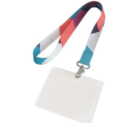 China New Arrival Eco-friendly Card Holder With Lanyard Neck Strap Card Bus ID Holders With Key Chain for sale