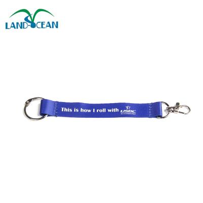 China Promotion Short Key Chain Lanyard Screen Printing Customized Work Card Thermal Transfer Mobile Phone Lanyard Wholesale for sale