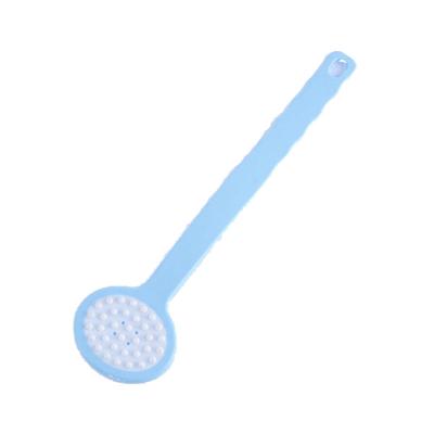 China Long Handle New Soft Back Brush Bpa Scrubber Shower Massage Silicone Bath Free Body Scrub Brush With Long Handle for sale