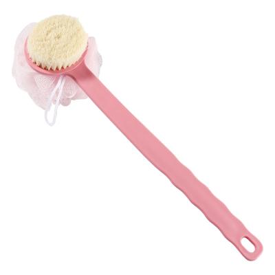 China Universal Long Handle Good Quality Exfoliating Body Bath Brushes With Long Handle for sale