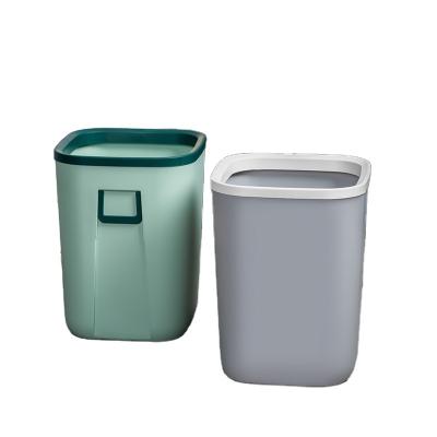 China Wholesale Plastic Garbage Cover Garbage Sustainable Plastic Gardens Storage Trash Cans for sale