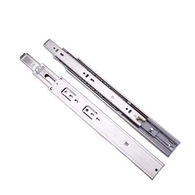 China New Contemporary Cabinet Drawer Heavy Duty Cushioning Channel 45mm Ball Bearing Telescopic Slides With Soft-Close Function for sale