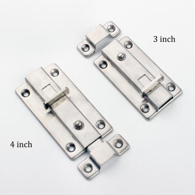 China Door And Windows Stainless Steel Knob 1.0Mm Barrel Latch Sliding SS Auto Door Bolt for sale