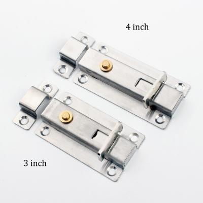 China Automatic Windows Stainless Steel 1.5Mm Thickness Slide Gate And Door Barrel SS Tower Bolt for sale