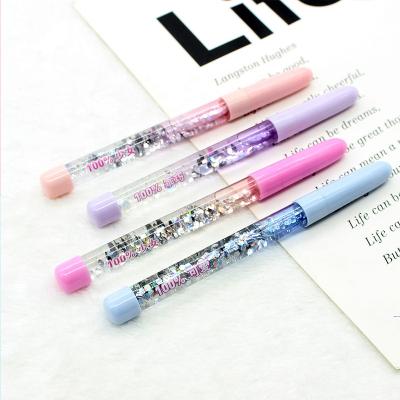 China Creative fairy pen quicksand pen normal pink fairy gel pen small with liquid quicksand for sale