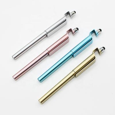 China Phone Holder Stylus Touch Pen Normal High Quality Plastic Students Gel Pen Stylus for sale