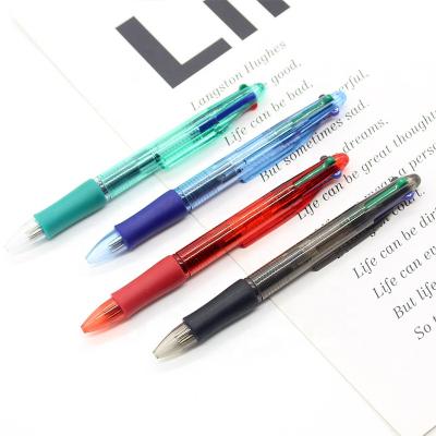 China Hot-selling 4 in 1 plastic ballpoint pen 4 multicolor color for custom logo for sale