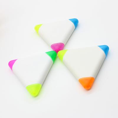 China office & School Markers Promotional Gifts 3 in 1 Triangle Highlighter Bar Marker Pens for sale