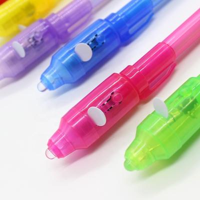 China office & School LED Pen Magical Invisible Ink Pen UV Light UV Light Pen for sale