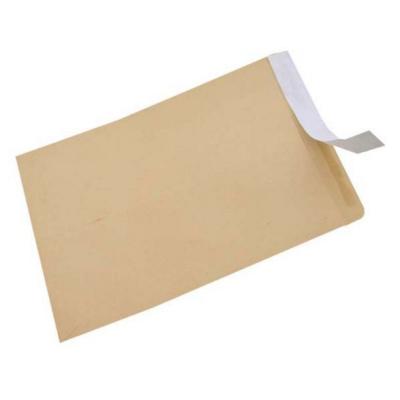 China Eco Friendly Office Envelope 110*220mm Kraft Single Seal Self Packaging Envelope for sale