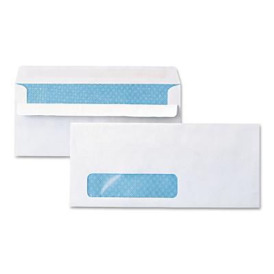 China Shipping& Packaging Customize Wholesale Quality Security Envelope White Assured Print Inside Offset Paper Envelope With Window Recycled Envelopes for sale