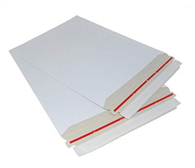 China Mailing Envelope Plain Stocked 9x11.5 Inch White Board Paper Mailing Envelope Packing Envelope For Shipping for sale