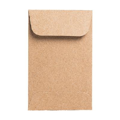 China High Quality Business Envelope 500 Pcs Each Box Brown Kraft Paper Coin Envelope for sale