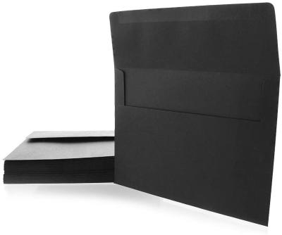 China Wholesale Black Paper Envelopes Business Envelope Packing Square Fin Mailer Envelopes Custom With Seal And Chime for sale