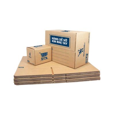 China Recycled Materials Moving Boxes Custom Large Folding Corrugated Shipping Boxes Hard Boxes for sale