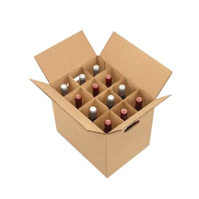 China Recycled Materials Customized 3 Layer Folding Corrugated Box Packaging Box Hard Cardboard For Wine for sale