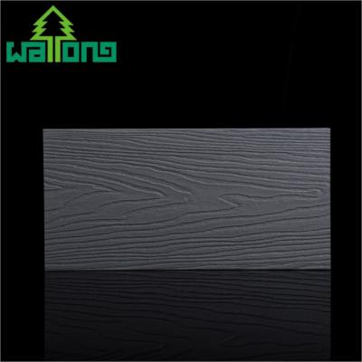 China Black Wood Plastic Composite Decking Panels WPC Deck Modern Timber Deck Construction Hollow Composite Flooring for sale