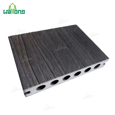 China Modern Top Wooden Cavity Pool Plastic Composite Deck Panel , Building Material Teak Gray for sale